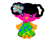 为女孩绘画