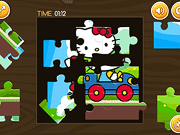 Hello Kitty汽车拼图