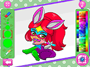 Chibi Dottedgirl着色书