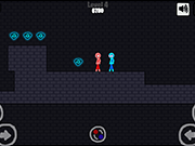 红色和蓝色:Stickman Huggy HTML5
