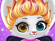 可爱的小猫咪发沙龙