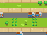 Frogie越过路