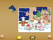 Hello Kitty圣诞节拼图拼图